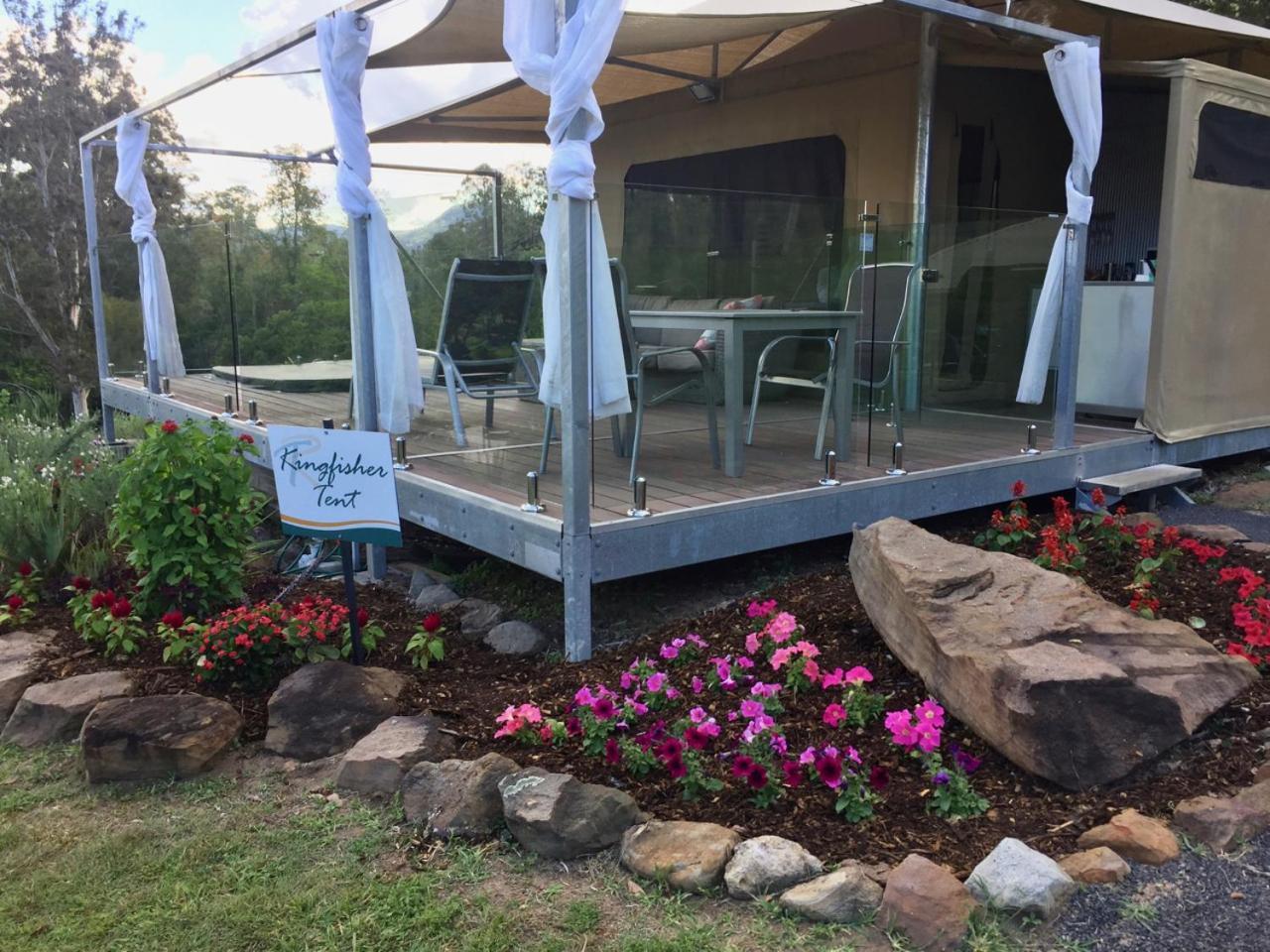 Luxury tent Tuckers Retreat Canungra